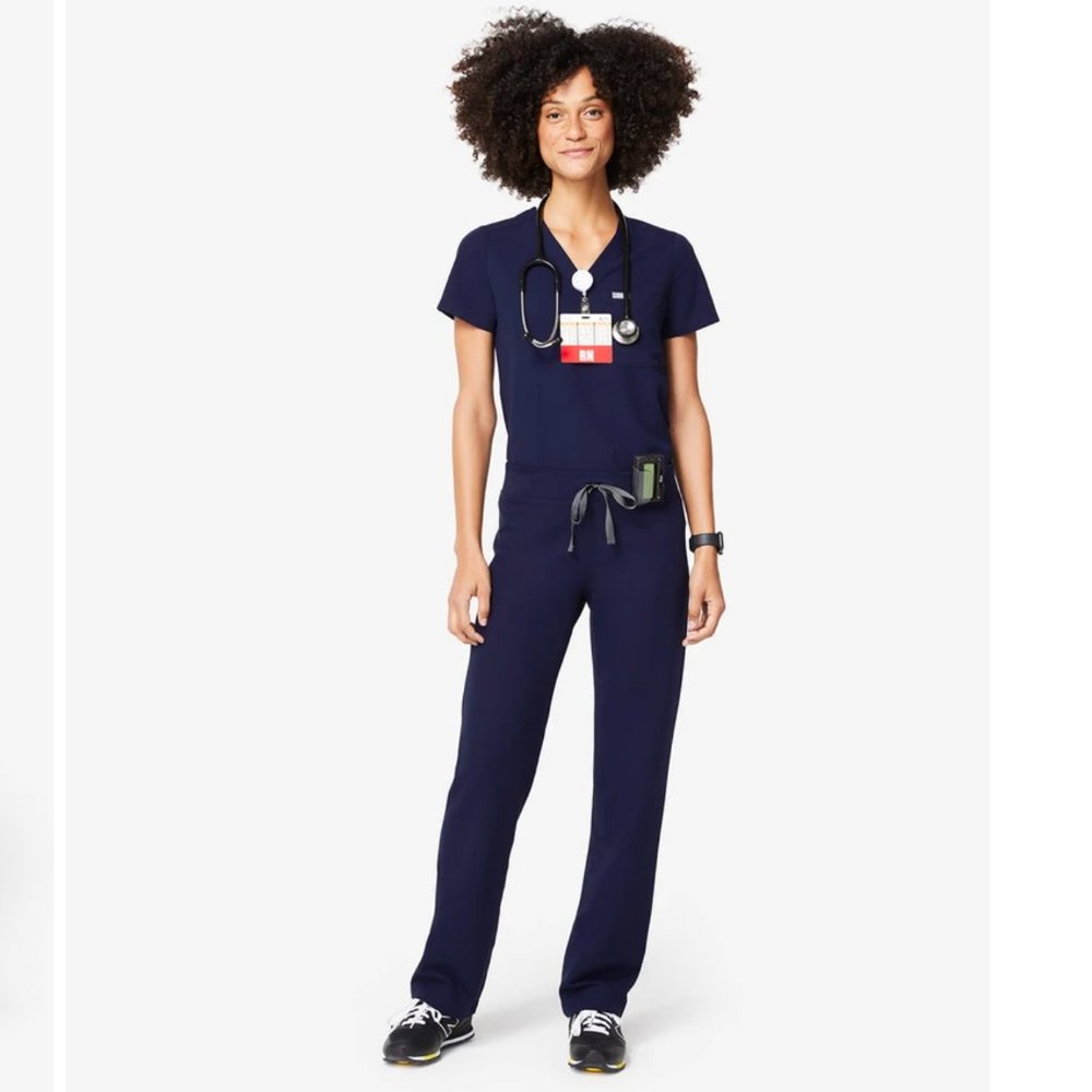 Figs Livingston Scrub Pants  Medium  Navy
